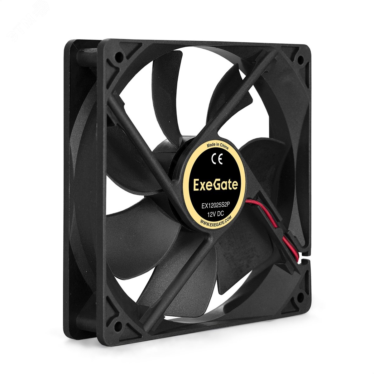 Изображение товара Вентилятор для корпуса 12В DC, 120x120x25 мм, 2pin разъем 2.54, 1500RPM, 24dBA, подшипник скольжения (шт)