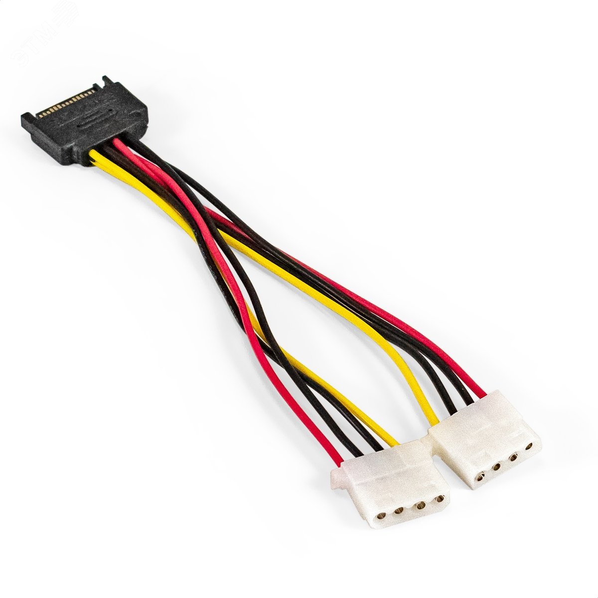 Изображение товара Кабель питания SATA EX-CC-SATAM2MF, 15 pin (M) / 2 x Molex (F) (шт)