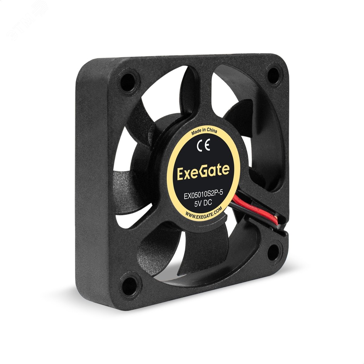 Изображение товара Вентилятор для корпуса 5В DC, 50x50x10 мм, 2pin, 5500RPM, 27dBA, подшипник скольжения (шт)