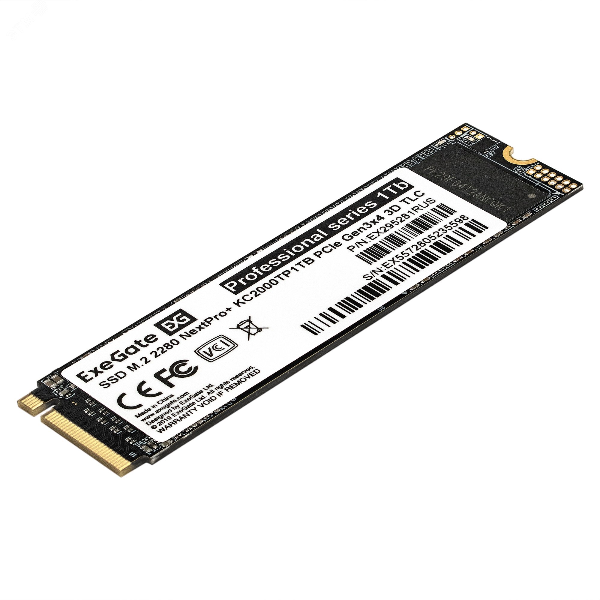 Изображение товара Накопитель SSD M.2 2280 1Tb NextPro+, SATA-III, KC2000TP1TB (шт)