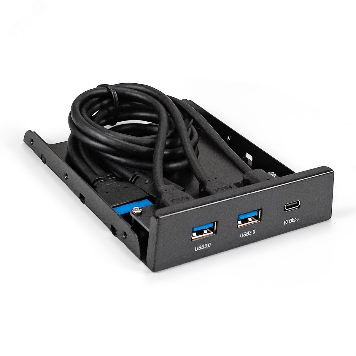 Изображение товара Планка USB на переднюю панель U3H-616, формат 3.5'', 2 x USB 3.0 + 1 x Type-C (10 Гбит/с), чёрный, металл, подключение к материнской плате (шт) Изображение товара Планка USB на переднюю панель U3H-616, формат 3.5'', 2 x USB 3.0 + 1 x Type-C (10 Гбит/с), чёрный, металл, подключение к материнской плате (шт)