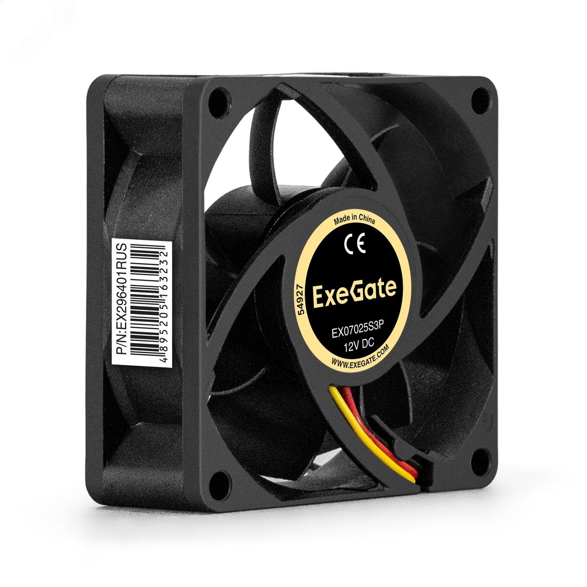 Изображение товара Вентилятор для корпуса 12В DC, 70x70x25 мм, 3pin, 3500RPM, 35dBA, подшипник скольжения (шт)