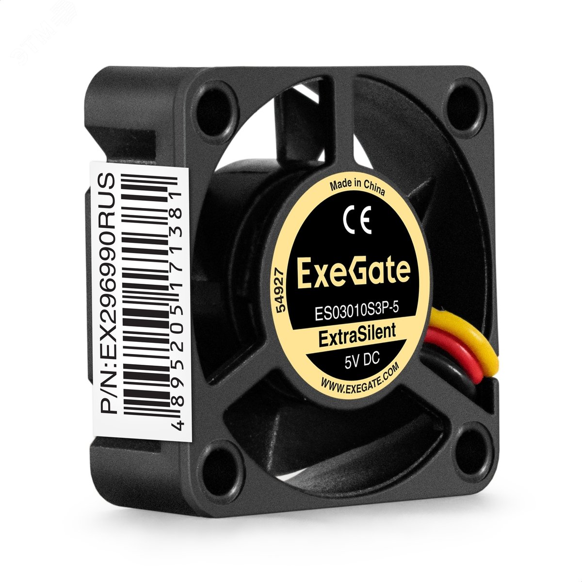 Изображение товара Вентилятор для корпуса 5В DC ExtraSilent, 30x30x10 мм, 3pin, 7000RPM, 22dBA, подшипник скольжения (шт)