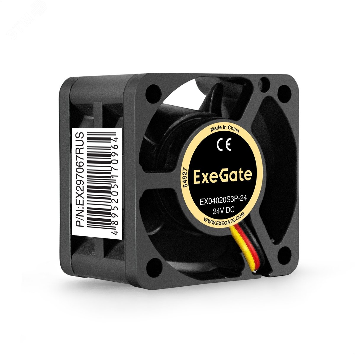 Изображение товара Вентилятор для корпуса 24В DC, 40x40x20 мм, 3pin, 7000RPM, 29dBA, подшипник скольжения (шт)