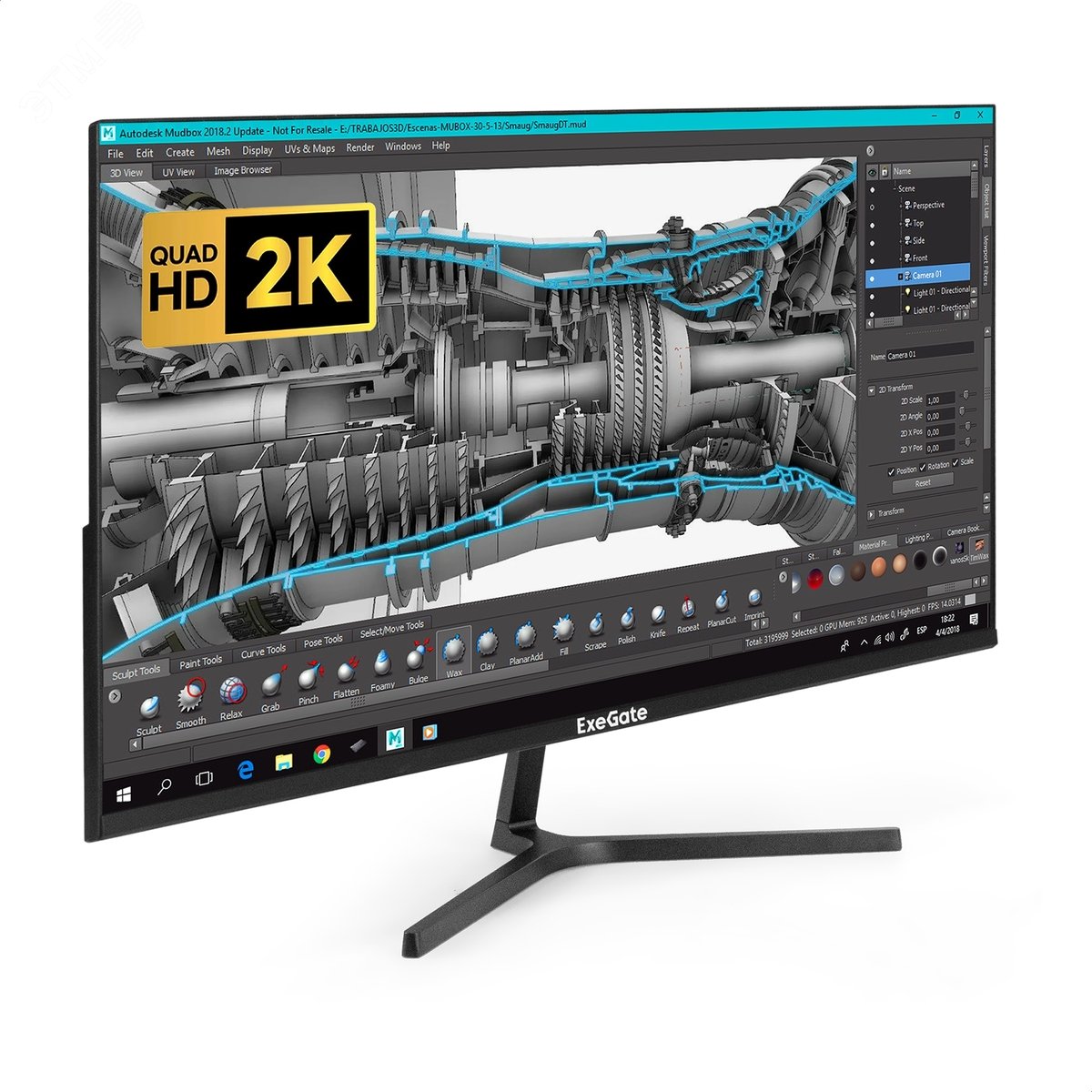 Изображение товара Монитор для ПК выходом 27'' SmartView ES2707CA, IPS LED Grade A+, 2560x1440, 75Гц,WQHD, 300cd/m2, 1000:1, 1ms, HDMI, DP, USB, audio-out, каб. HDMI 1.5м, VESA, черный (шт) Изображение товара Монитор для ПК выходом 27'' SmartView ES2707CA, IPS LED Grade A+, 2560x1440, 75Гц,WQHD, 300cd/m2, 1000:1, 1ms, HDMI, DP, USB, audio-out, каб. HDMI 1.5м, VESA, черный (шт)