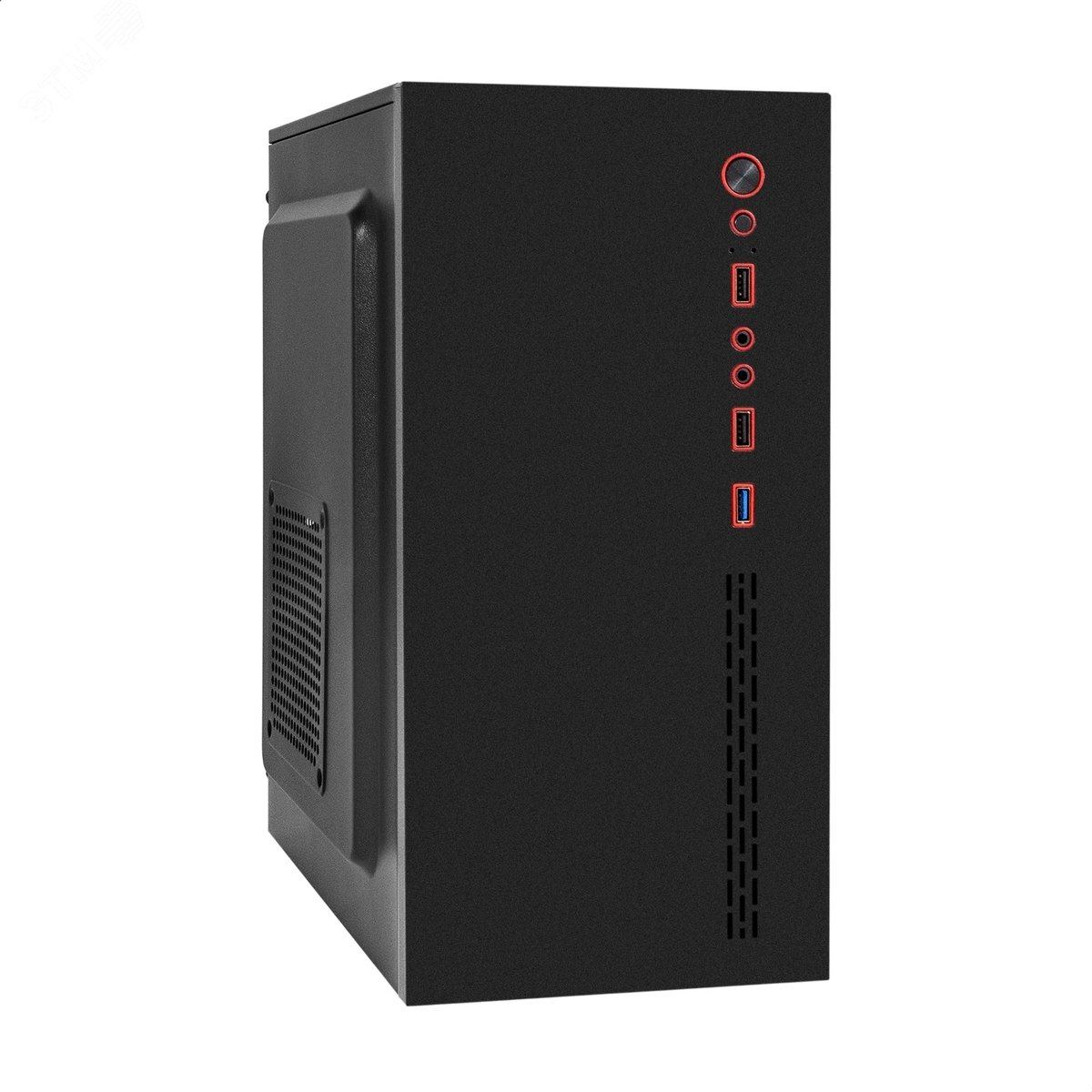 Изображение товара Корпус для ПК, Minitower, mATX, БП 450W, 2xUSB + 1xUSB 3.0, HD Audio, чёрный (шт)