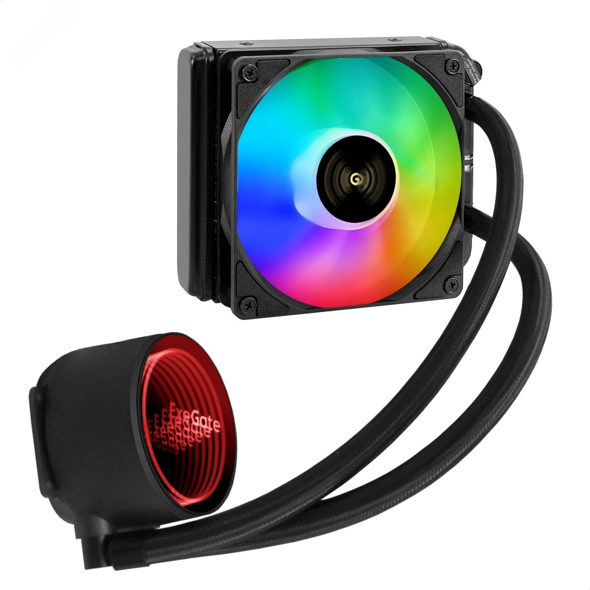Изображение товара Система жидкостного охлаждения 120 мм, RGB, TDP 150 Вт, 600-1800 RPM, 3-pin 2700 RPM, 37 дБ, чёрная (шт)