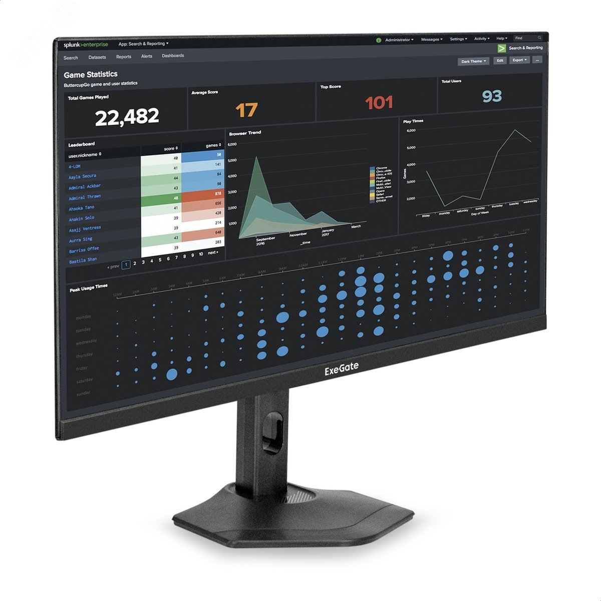 Изображение товара Монитор 27" ExeGate EH2700TA IPS FHD 100Гц с регулировками