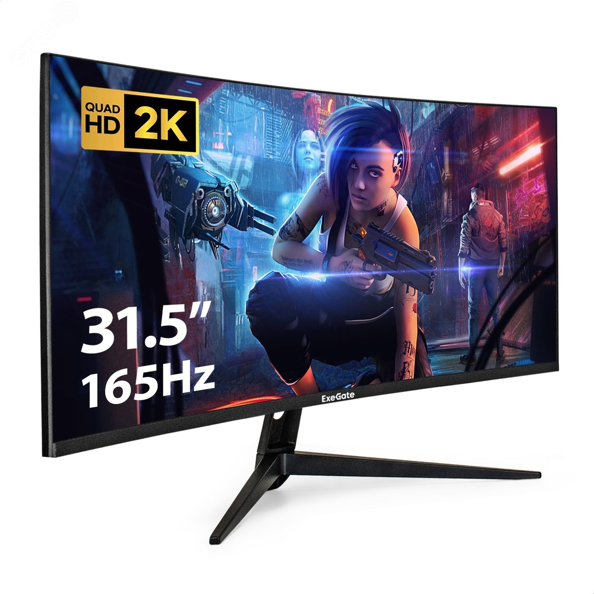 Изображение товара Монитор для ПК изогнутый игровой 31.5'' Combat EC3200TA, VA Curved R1500 LED Grade A+, 2560x1440, 165Гц,WQHD, 300cd/m2, 3500:1, 1ms, HDMI2.0, 2x DP, audio-out, Speakers, RGB-подсв., каб. DP 1.5м, VESA, черный (шт) Изображение товара Монитор для ПК изогнутый игровой 31.5'' Combat EC3200TA, VA Curved R1500 LED Grade A+, 2560x1440, 165Гц,WQHD, 300cd/m2, 3500:1, 1ms, HDMI2.0, 2x DP, audio-out, Speakers, RGB-подсв., каб. DP 1.5м, VESA, черный (шт)