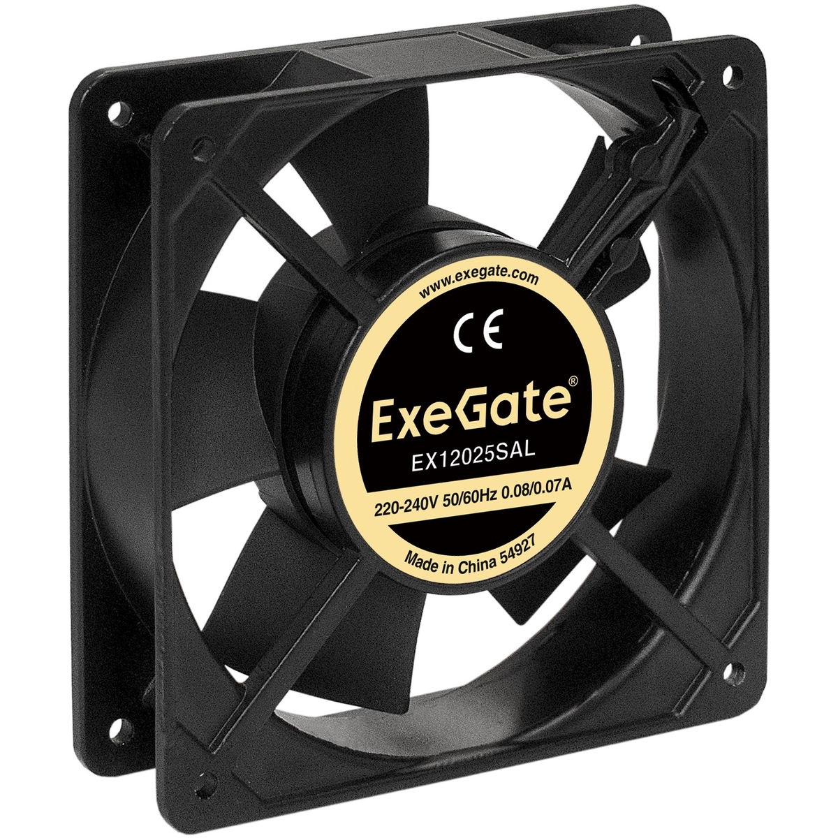 Вентилятор для корпуса 220В AC, 120x120x25 мм, провод 30 см, 2100RPM, 31dBA, подшипник скольжения