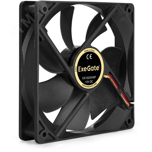 Изображение товара Вентилятор для корпуса 12В DC, 120x120x25 мм, 3pin, 1500RPM, 25dBA, гидродинамический подшипник (шт)