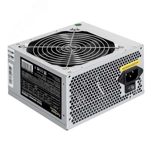 Изображение товара Блок питания 650W, ATX, fan 12 см, 24pin, (4+4)pin, PCI-E, 3xSATA, 2xIDE, черный (шт)