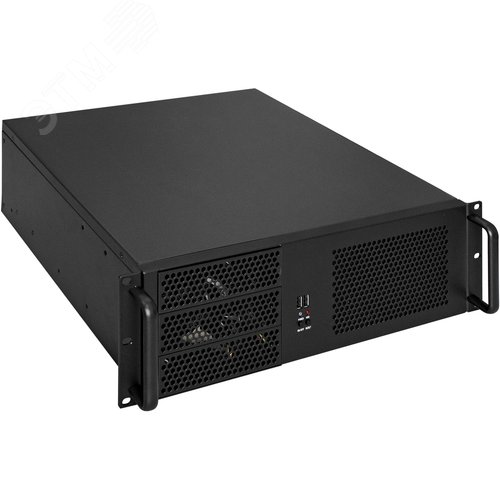 Изображение товара Серверный корпус 3U, 19'' стоечный, глубина 390 мм, без БП, USB (шт)