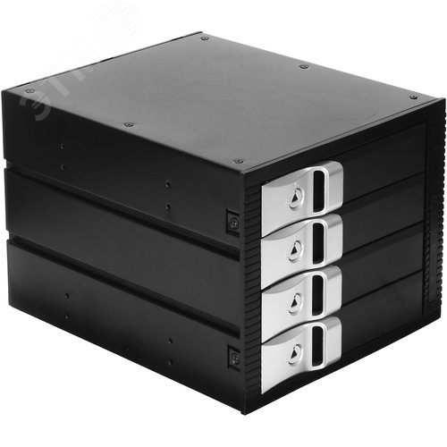 Изображение товара Корзина для HDD Hotswap HS435-01, 4 x 3,5'' (SATA/SAS), занимает 3 x 5,25'' отсека, универсальная (шт)