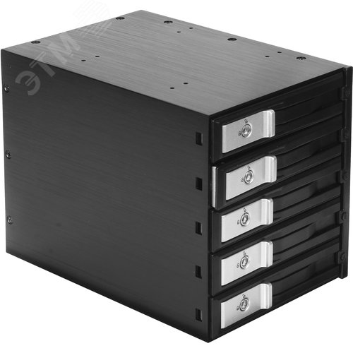 Изображение товара Корзина для HDD Hotswap HS535-01, 5 x 3,5'' (SATA/SAS), занимает 3 x 5,25'' отсека, универсальная (шт)