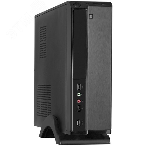 Изображение товара Корпус для ПК, mini-ITX/mATX, БП 400W, 2xUSB, аудиопорты, чёрный (шт)