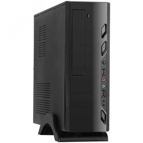 Изображение товара Корпус для ПК, mini-ITX/mATX, БП 400W, 2xUSB, аудиопорты, чёрный (шт)