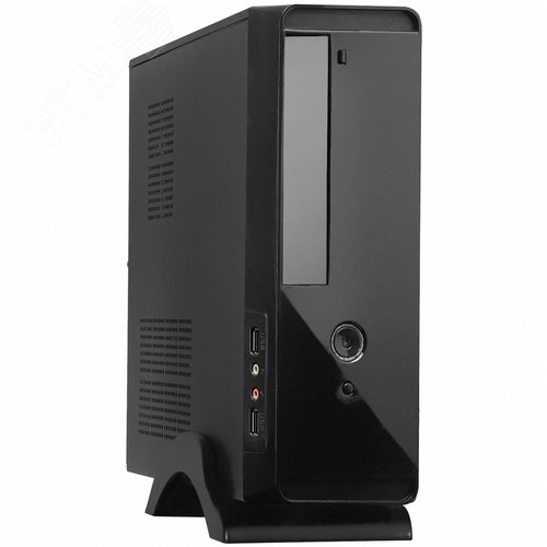 Изображение товара Корпус для ПК, mini-ITX/mATX, БП 450W, 2xUSB, аудиопорты, чёрный (шт)