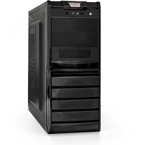 Изображение товара Корпус для ПК, Miditower, ATX, БП 500W, 2xUSB, аудио, чёрный (шт)