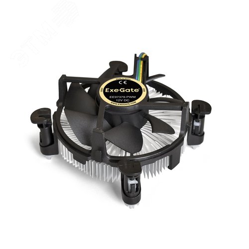 Изображение товара Вентилятор для процессора 92 мм, TDP 65W, 1200-2600RPM, 4pin, 11-24db, Al, гидроподшипник (шт)