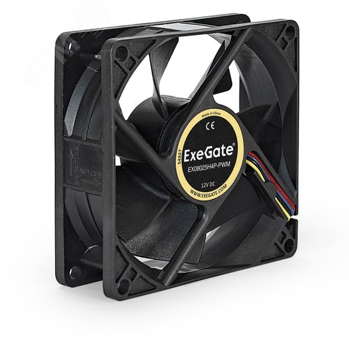 Изображение товара Вентилятор для корпуса 12В DC, 80x80x25 мм, 4pin PWM, 2300 RPM, 23dBA, гидродинамический подшипник (шт)