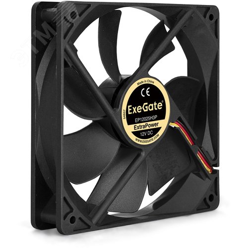 Изображение товара Вентилятор для корпуса 12В DC, 120x120x25 мм, 3pin, 1800RPM, 28dBA, гидродинамический подшипник (шт)