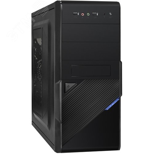 Изображение товара Корпус для ПК, Minitower, mATX, без БП, 2xUSB, аудио, чёрный (шт)