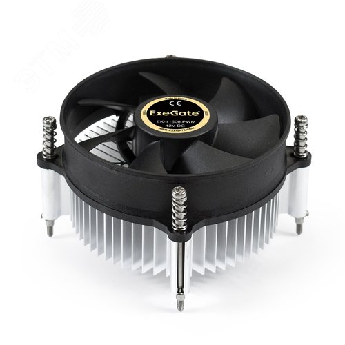 Изображение товара Вентилятор для процессора 90 мм, TDP 75W, 1200-2600RPM, 4pin, 11-24db, Al, гидроподшипник (шт)
