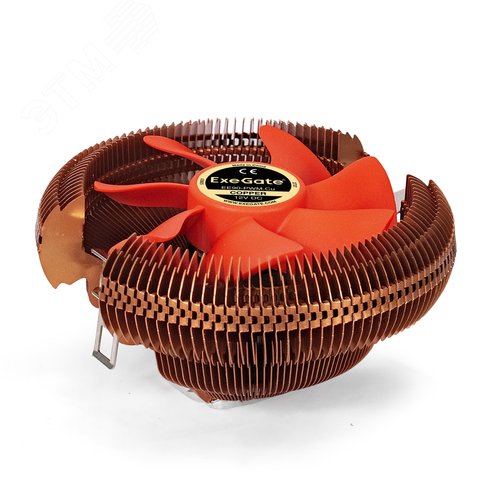 Изображение товара Вентилятор для процессора 90 мм, TDP 80W, 800-2400RPM, 4pin, 11-24db, Al+Cu, черное покрытие (шт)