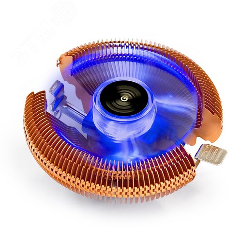 Изображение товара Вентилятор для процессора 90 мм, TDP 80W, 2200RPM, 3pin, 22db, Al+Cu, гидроподшипник, подсветка (шт)