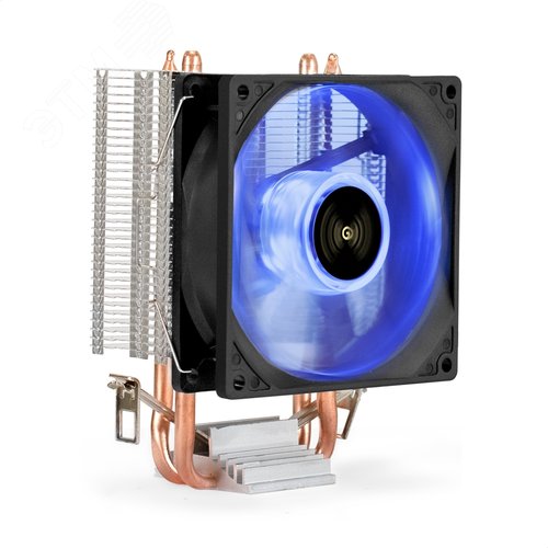 Изображение товара Вентилятор для процессора 90 мм, TDP 95W, 800-2400RPM, 4pin, 11-24db, Al+Cu, подсветка (шт)