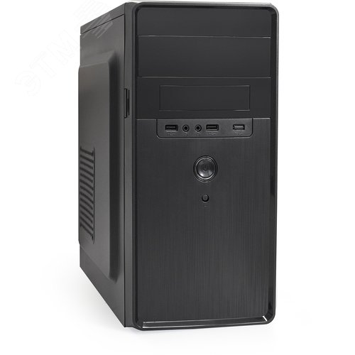 Изображение товара Корпус для ПК, Minitower, mATX, без БП, 2xUSB, HD аудио, чёрный (шт)