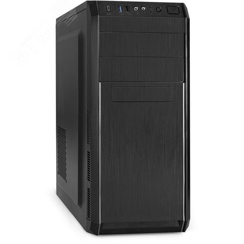Изображение товара Корпус для ПК, Miditower, ATX, без БП, 1xUSB + 1xUSB 3.0 + 1xType-C, аудио, чёрный (шт)