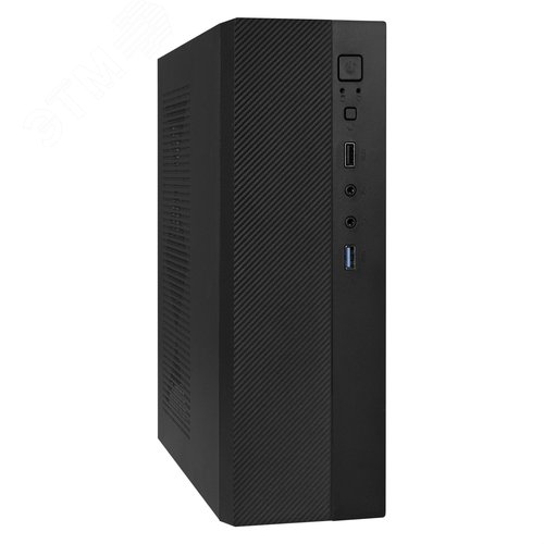Изображение товара Корпус для ПК, mATX/mini-ITX, БП 300W, 1xUSB + 1xUSB 3.0, HD-аудиопорты, чёрный (шт)