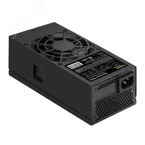 Изображение товара Блок питания 450W, TFX, fan 8 см, 24pin, (4+4)pin, PCI-E, 3xSATA, 2xIDE, черный (шт)