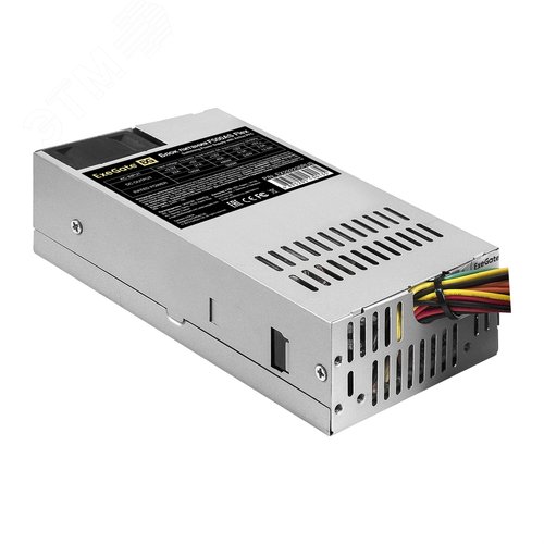 Изображение товара Блок питания 500W, Flex ATX, fan 4 см, 24pin, (4+4)pin, PCI-E, 3xSATA, 2xIDE, черный (шт)