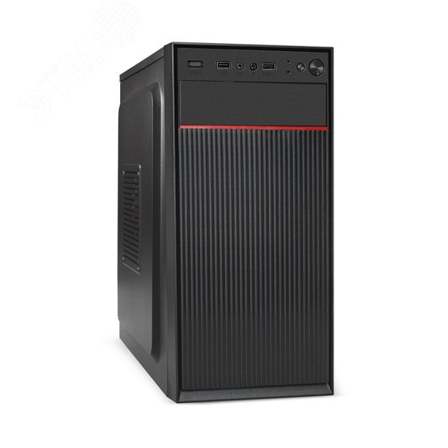 Изображение товара Корпус для ПК, Minitower, mATX, без БП, 2xUSB, аудио, чёрный (шт)