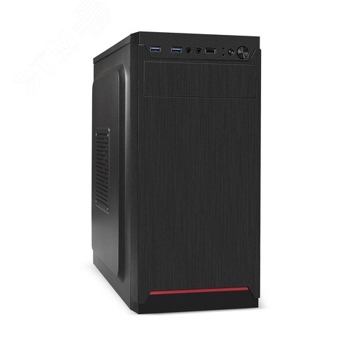Изображение товара Корпус для ПК, Minitower, mATX, без БП, 1xUSB + 2xUSB 3.0, аудио, чёрный (шт)