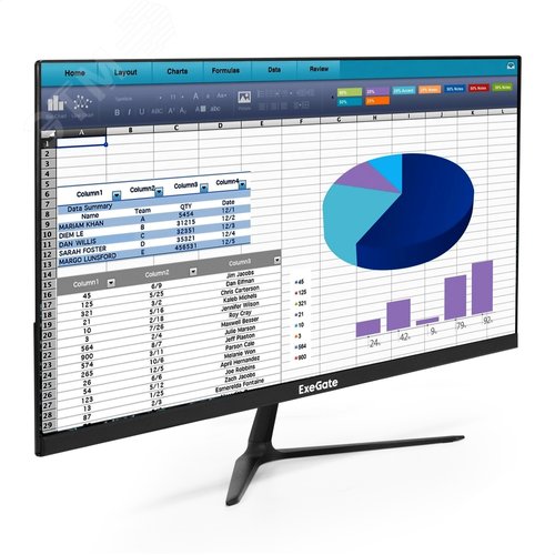 Изображение товара Монитор для ПК 21.5'' SmartView EP2207, IPS LED Grade A+, FHD, 1920x1080, 75Гц, 250cd/m2, 1000:1, 5ms, D-Sub, HDMI, audio-out, каб. HDMI 1.5м, VESA, черный (шт)