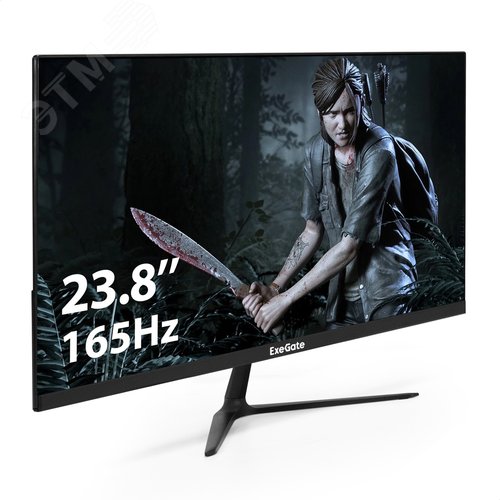 Изображение товара Монитор для ПК игровой 23.8'' Combat EG2407C, IPS LED Grade A+, FHD, 1920x1080, 165Гц, 300cd/m2, 1500:1, 1ms, HDMI, DP, audio-out, каб. HDMI 1.5м, VESA, черный (шт)