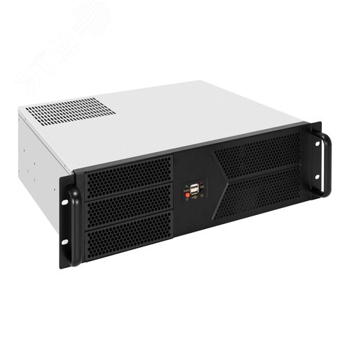 Изображение товара Серверный корпус 3U, 19'' стоечный, глубина 400 мм, без БП, 2xUSB (шт)