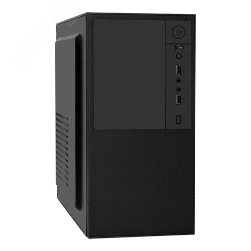 Изображение товара Корпус для ПК, Minitower, mATX, без БП, 2xUSB, HD Audio, чёрный (шт)