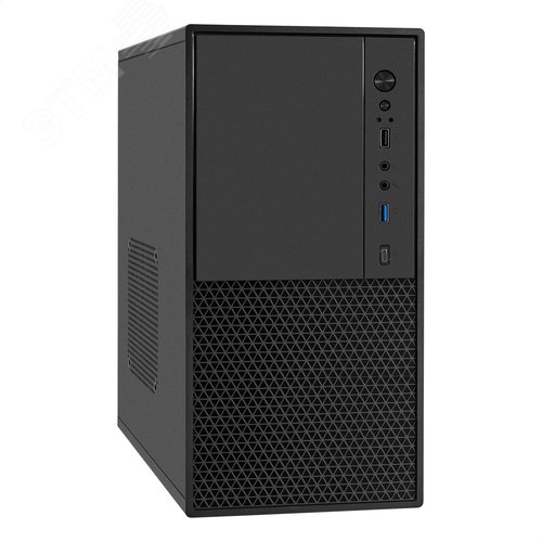 Изображение товара Корпус для ПК, Minitower, mATX, без БП, 1xUSB + 1xUSB 3.0 + 1xType-C, аудио HD, чёрный (шт)