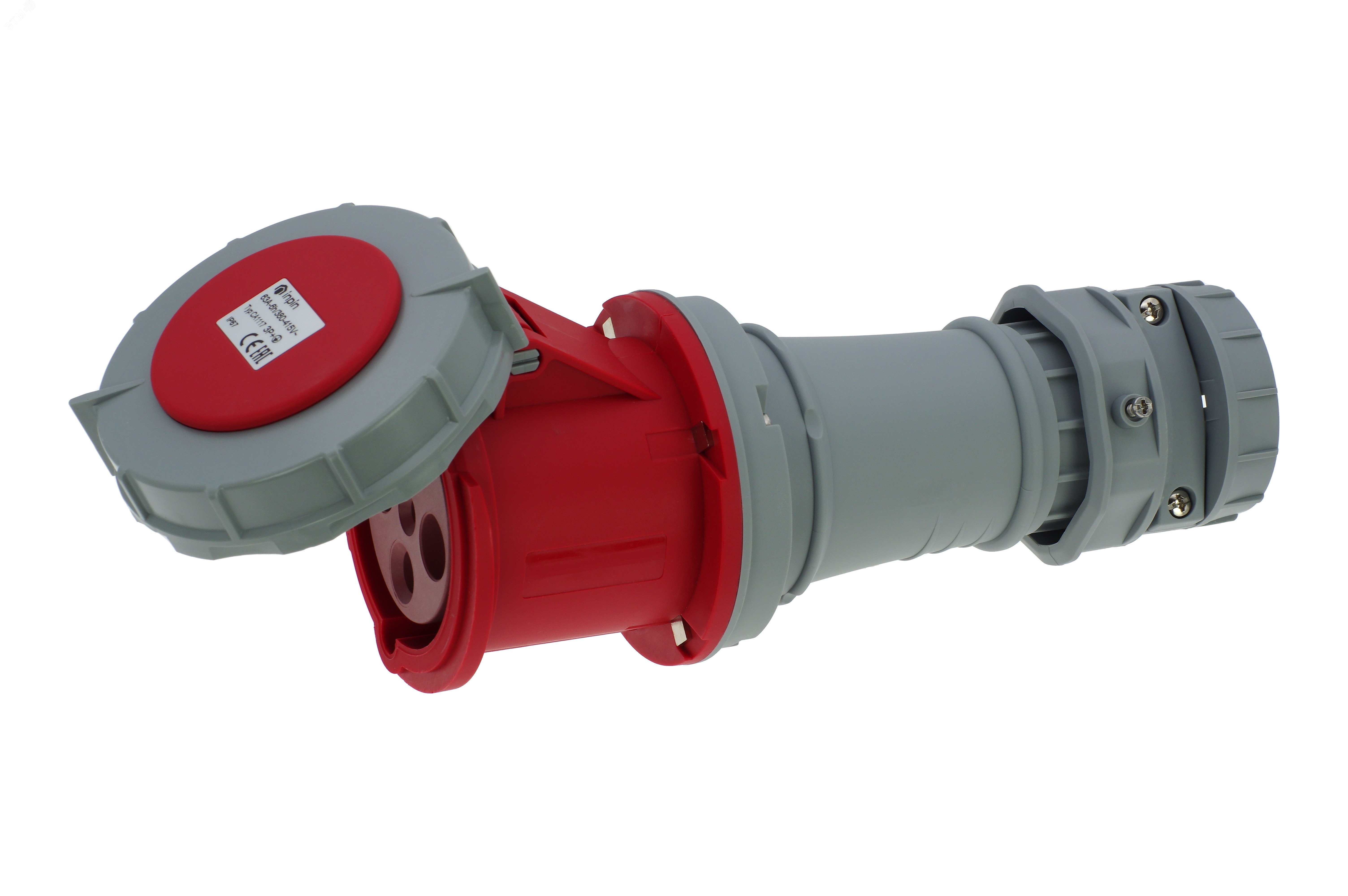 Изображение товара Розетка кабельная 63А/400В/3P+E/IP67 INPIN