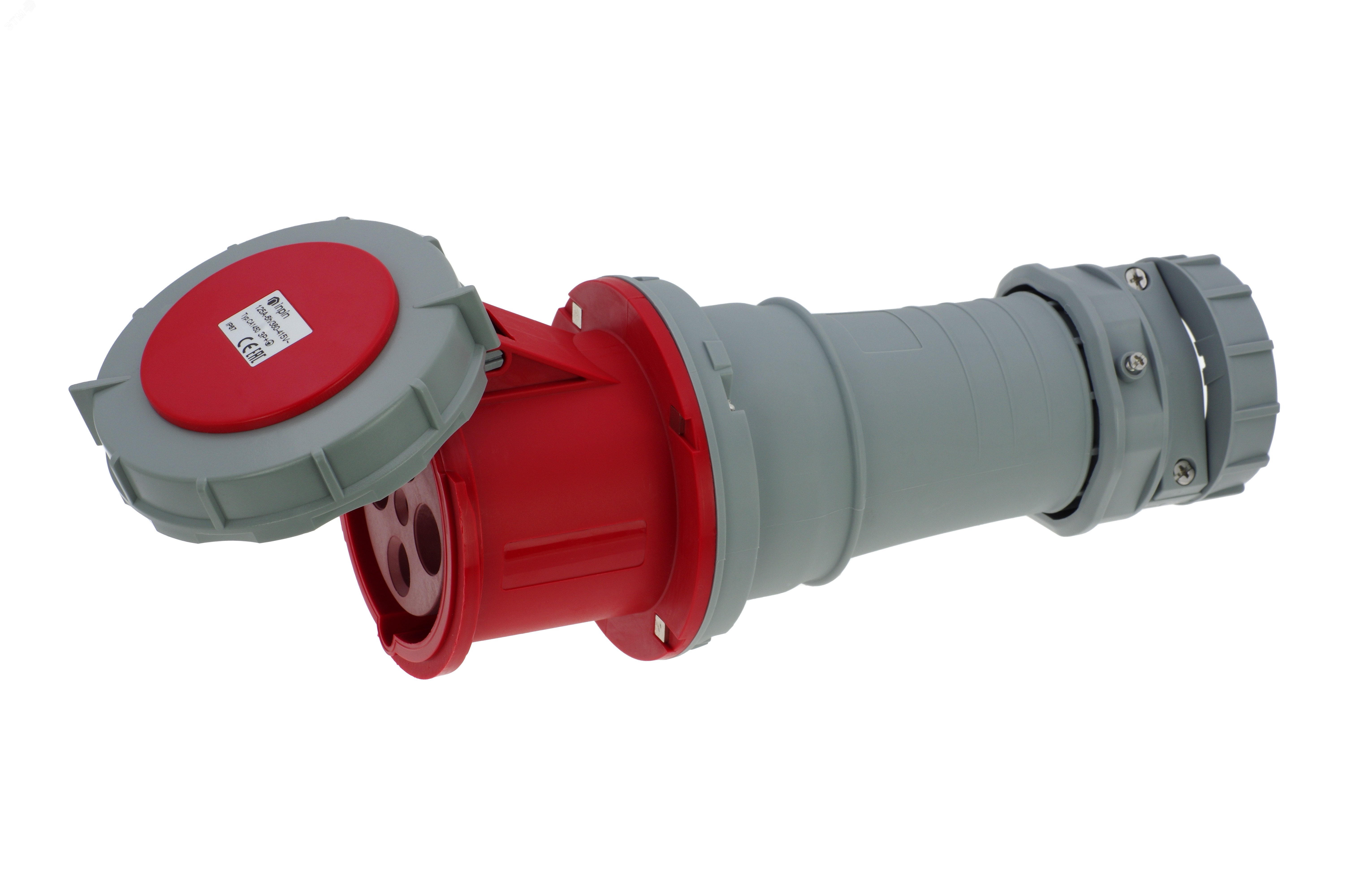 Изображение товара Розетка кабельная 125A 400V IP67 INPIN с винтовыми контактами