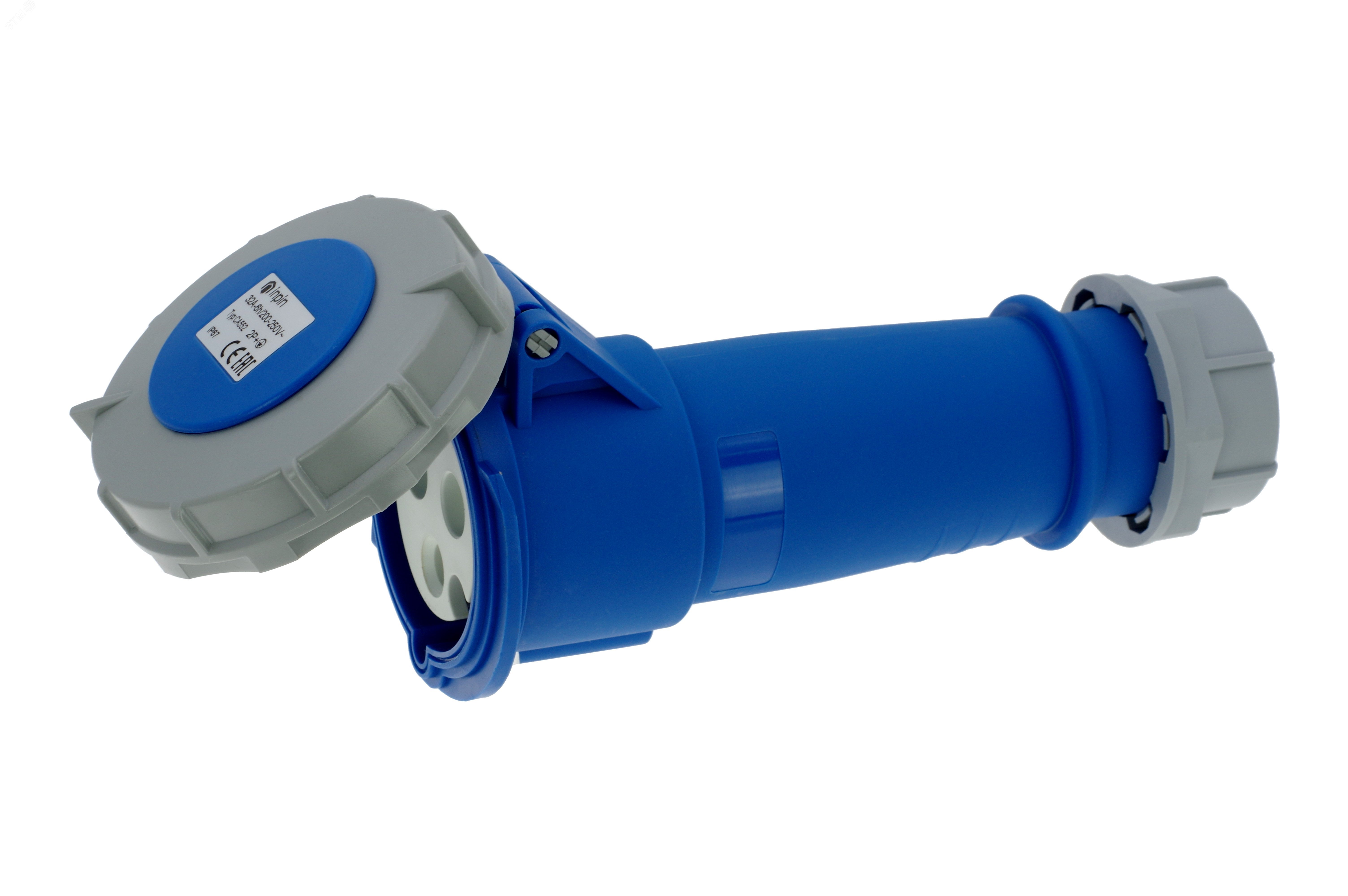 Изображение товара Розетка кабельная 32A 230V IP67 с винтовыми контактами INPIN CA552
