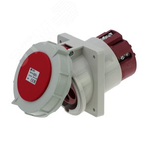 Изображение товара Розетка встраиваемая наклонная 125A/400V/3P+N+E/IP67, фланец 110x114 (шт)