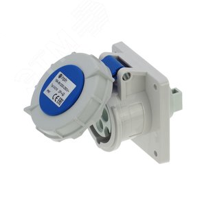 Изображение товара Розетка встраиваемая 16A/230V/1P+N+E/IP67, фланец 75x75 (шт)