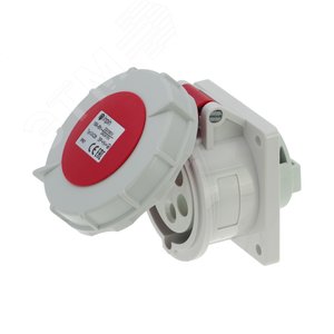 Изображение товара Розетка встраиваемая 16A/400V/3P+N+E/IP67, фланец 75x75 (шт)