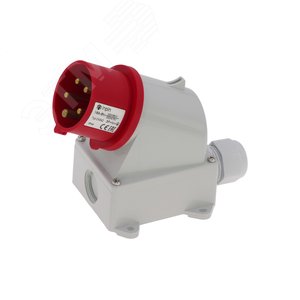 Изображение товара Вилка настенная 16A/400V/3P+N+E/IP44 (шт)
